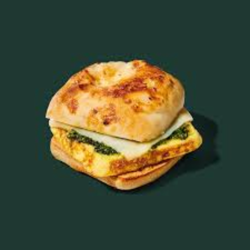 Mozzarella Sandwich, Egg, Pesto, 