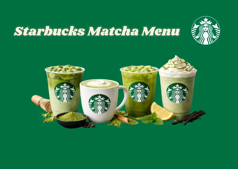 Starbucks matcha menu