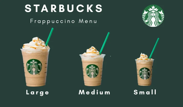 Starbucks Frappuccino Menu