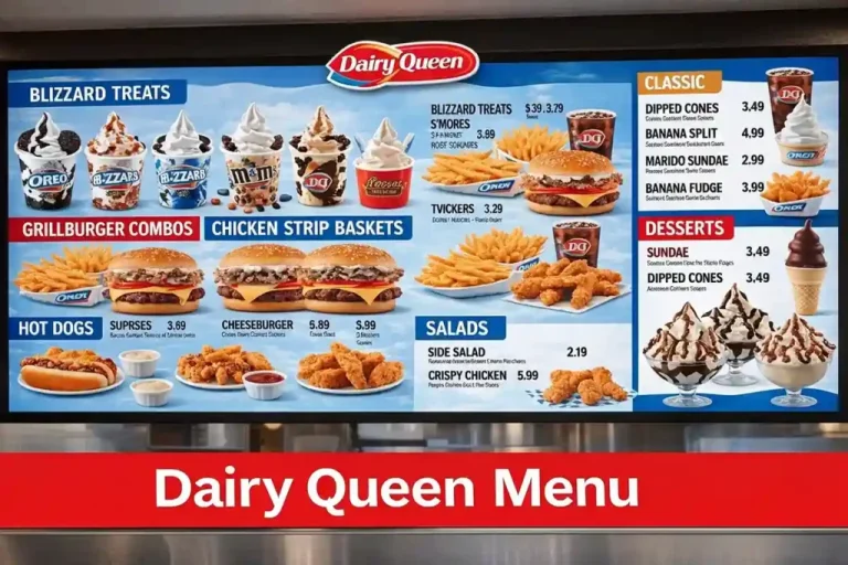 Dairy Queen Menu