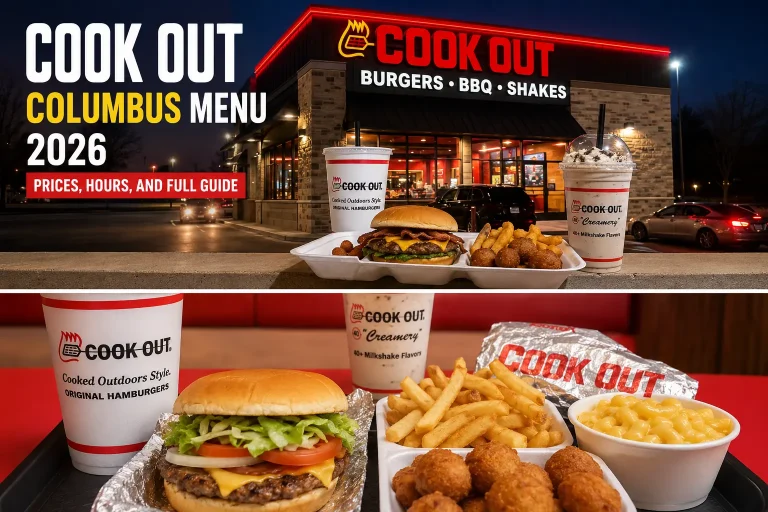 Cook Out Columbus Menu