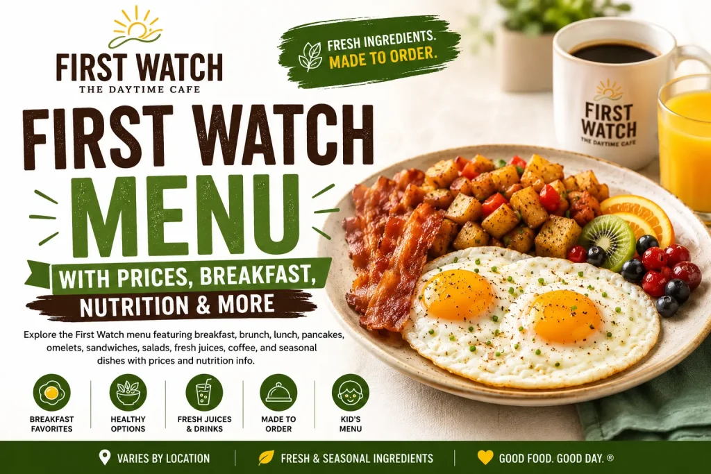 First Watch Menu With Prices 2026